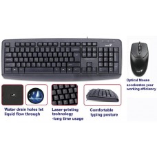 Kit tastatură şi mouse Genius KM-110X, negru, PS2, 31330195126